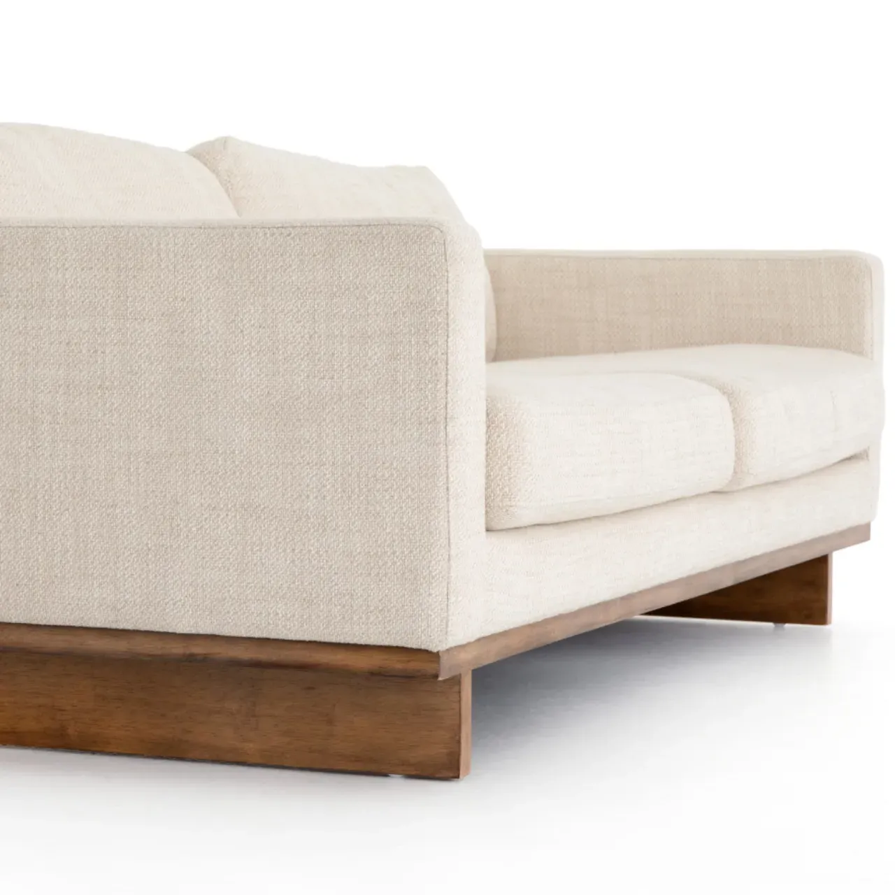 Ethan Cushion Back Sofa - Cream, Performance Fabric