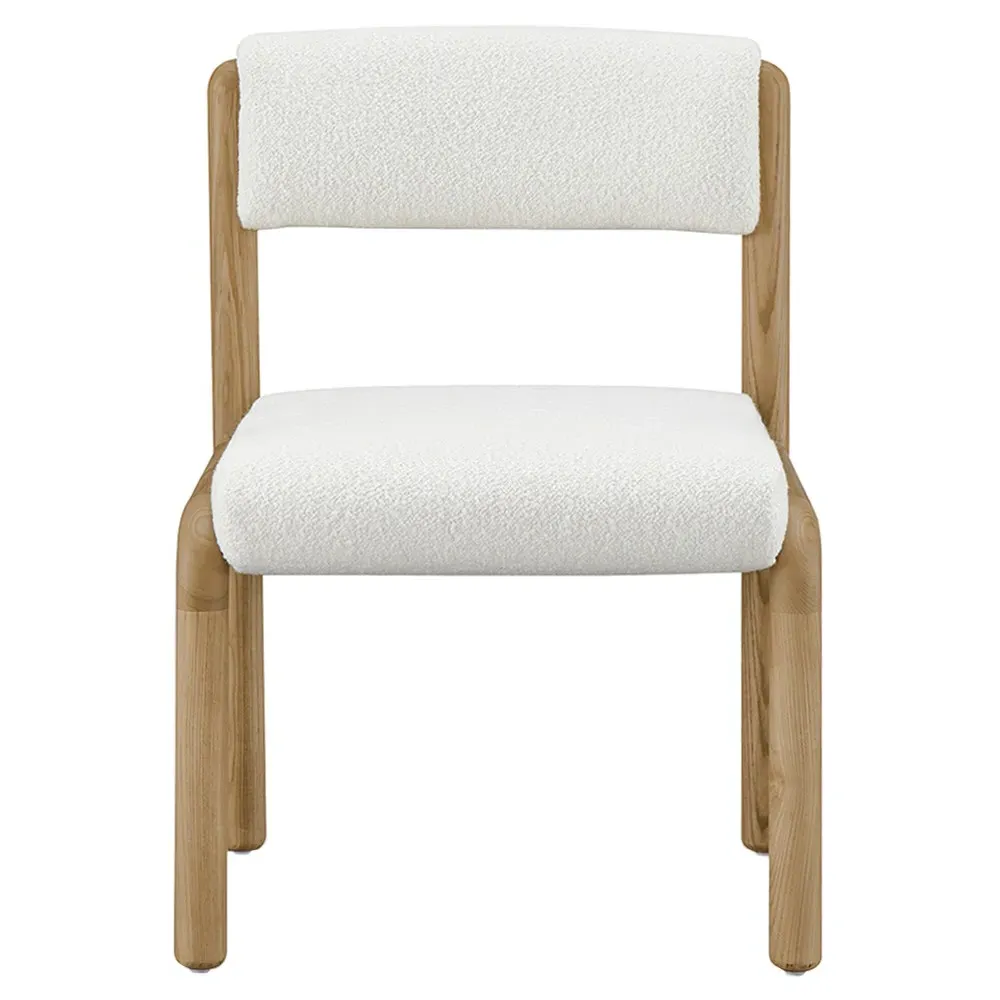 Ethan Dining Chair Set of 2 - White, Ash Wood
