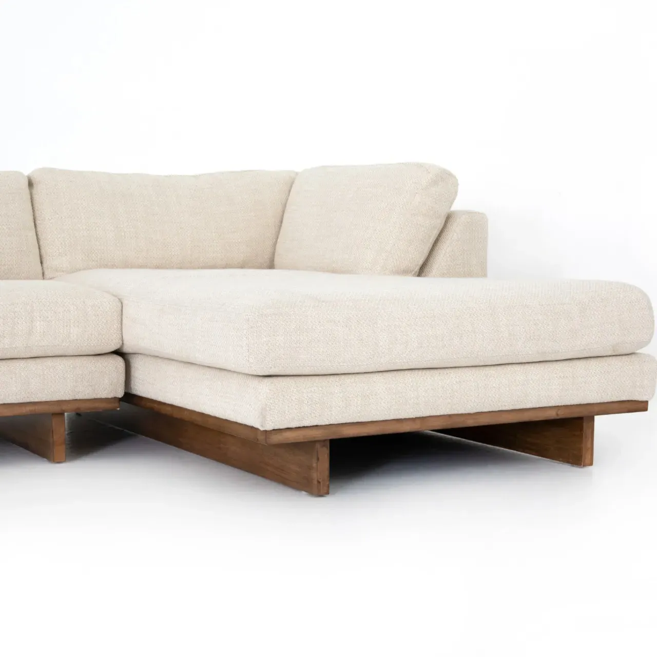 Ethan Left Chaise Sectional Sofa - Cream