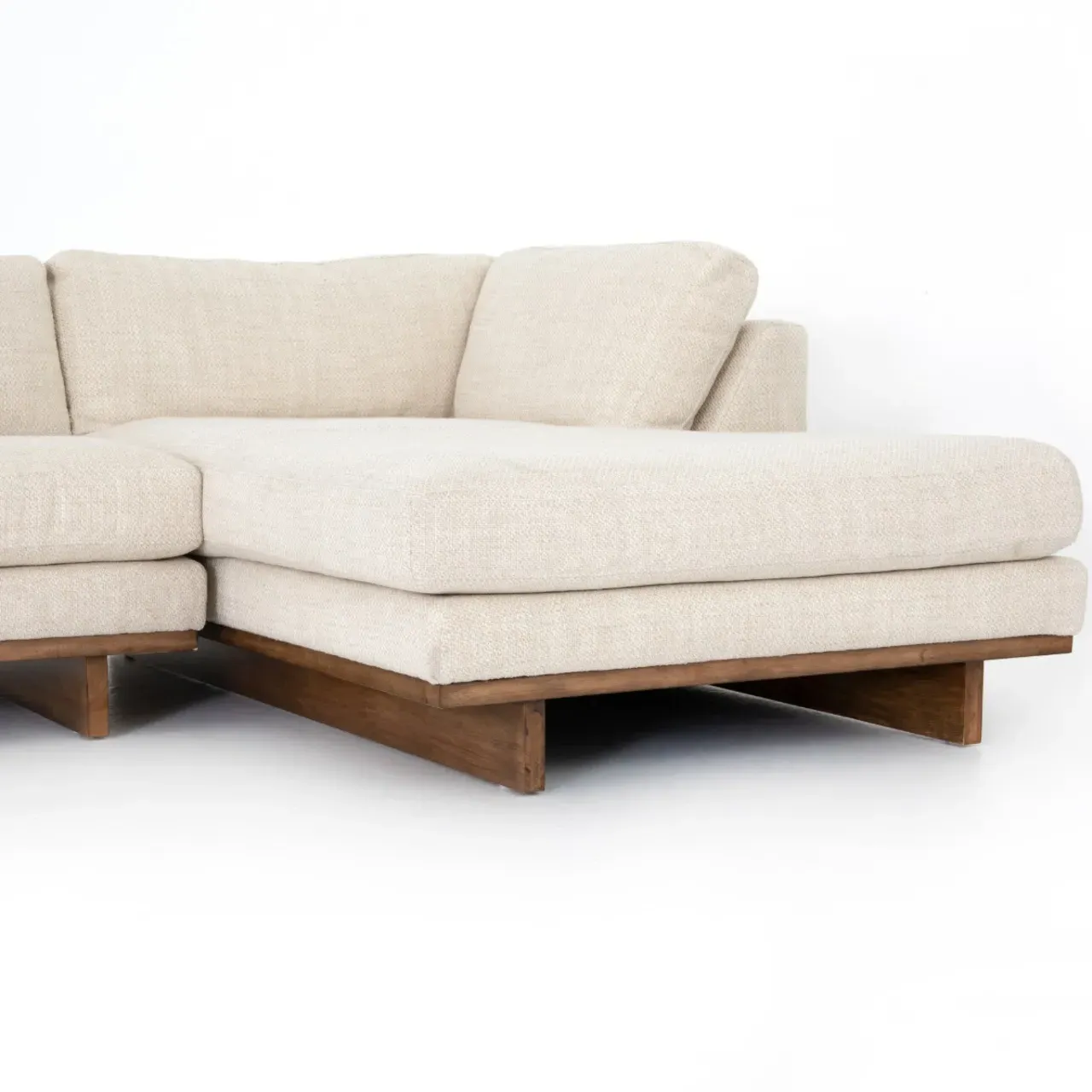 Ethan Left Chaise Sectional Sofa - Cream