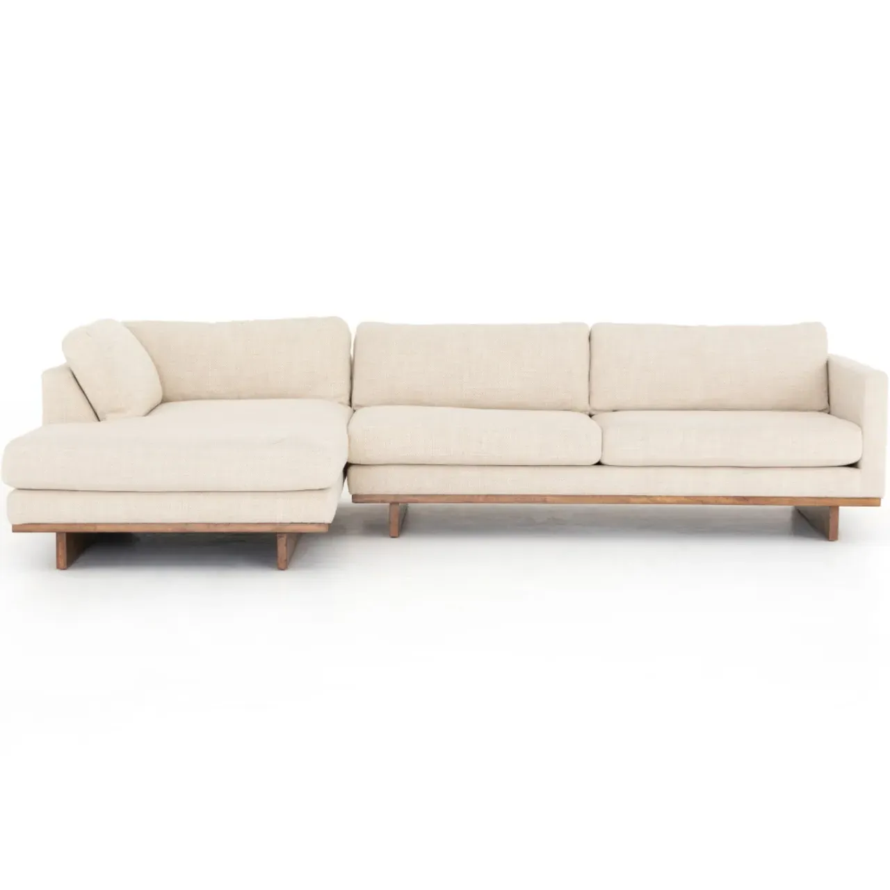 Ethan Right Chaise Sectional Sofa - Cream