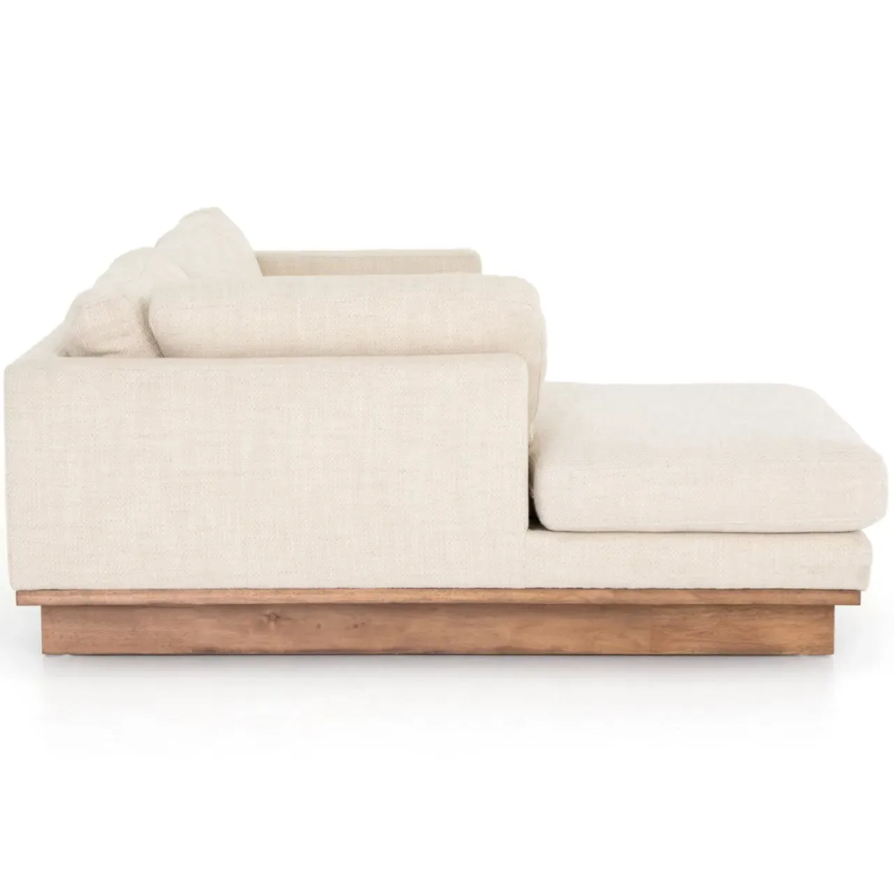 Ethan Right Chaise Sectional Sofa - Cream