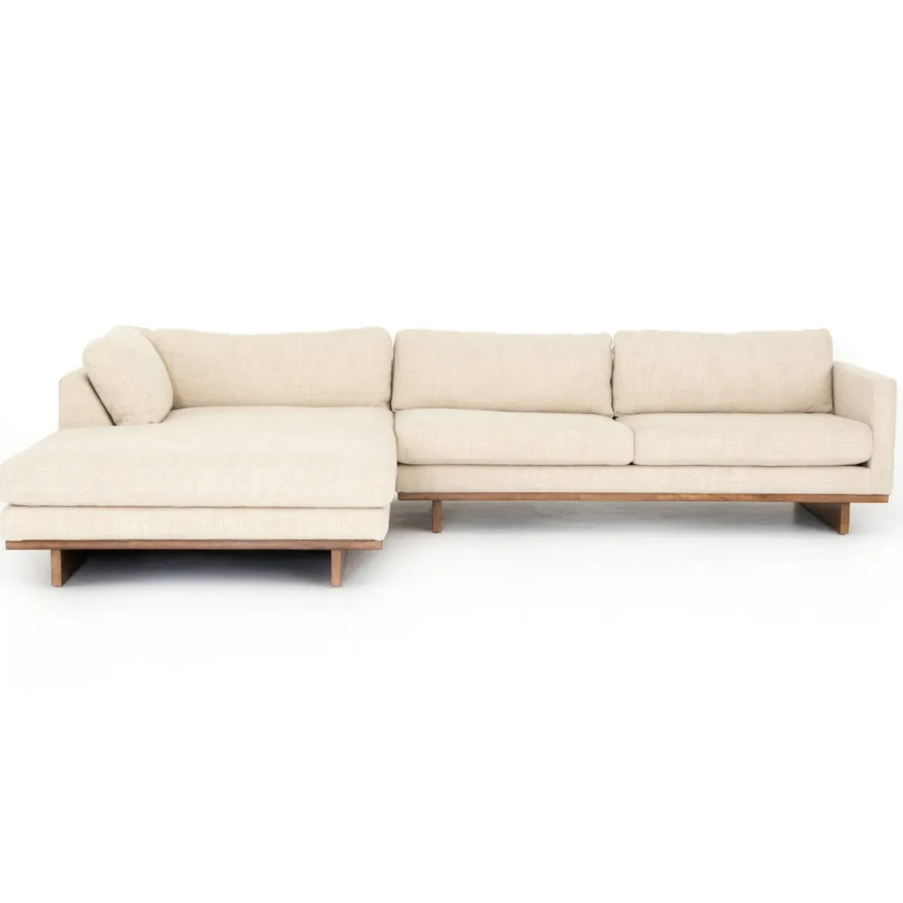 Ethan Right Chaise Sectional Sofa - Cream
