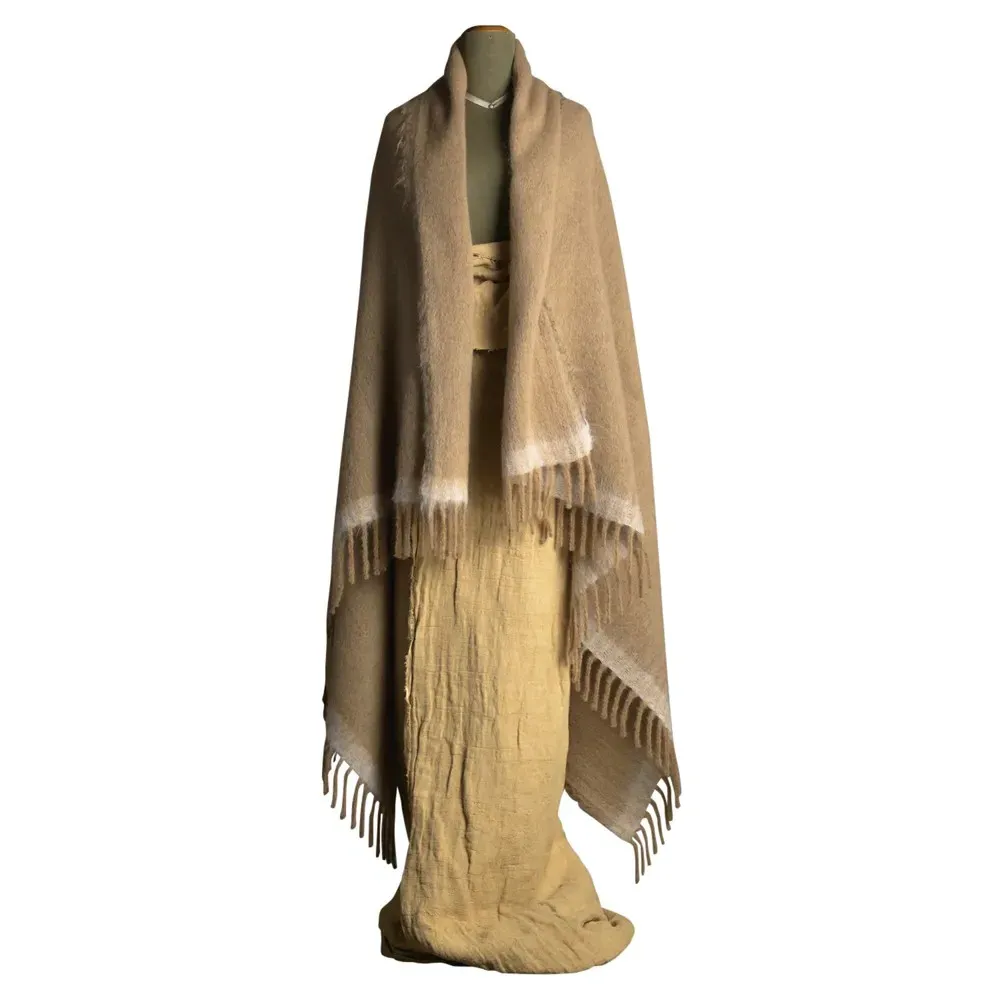 Ethan Woven Throw Blanket - Brown, Wool