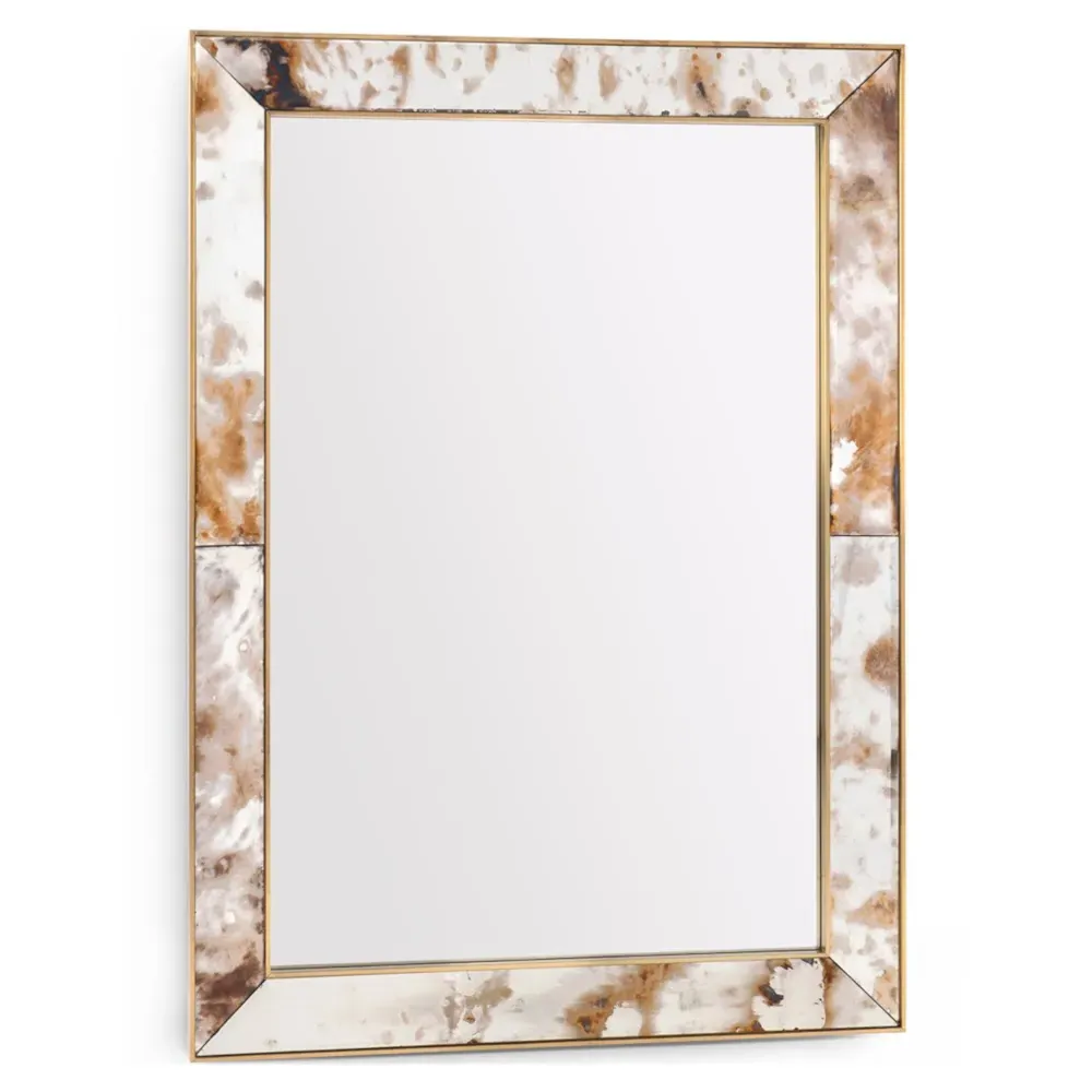 Etienne Large Wall Mirror - Clear, Brass