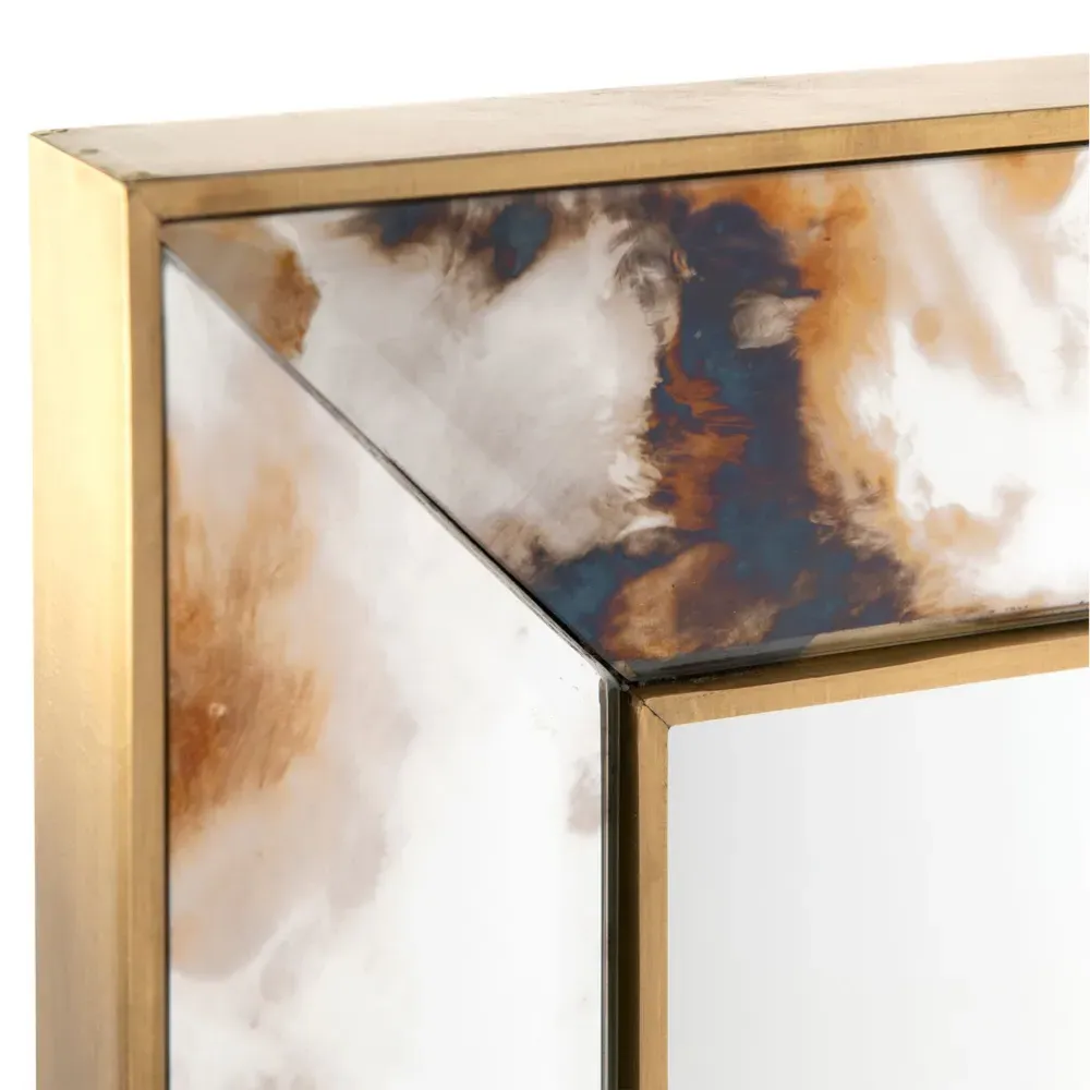 Etienne Large Wall Mirror - Clear, Brass