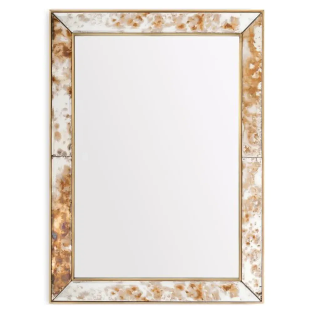 Etienne Large Wall Mirror - Clear, Brass
