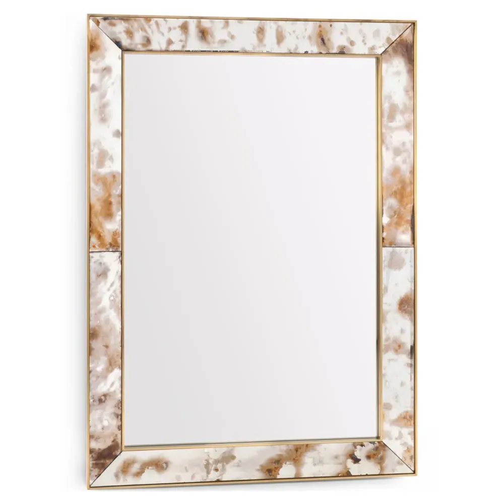 Etienne Small Wall Mirror - Clear, Brass