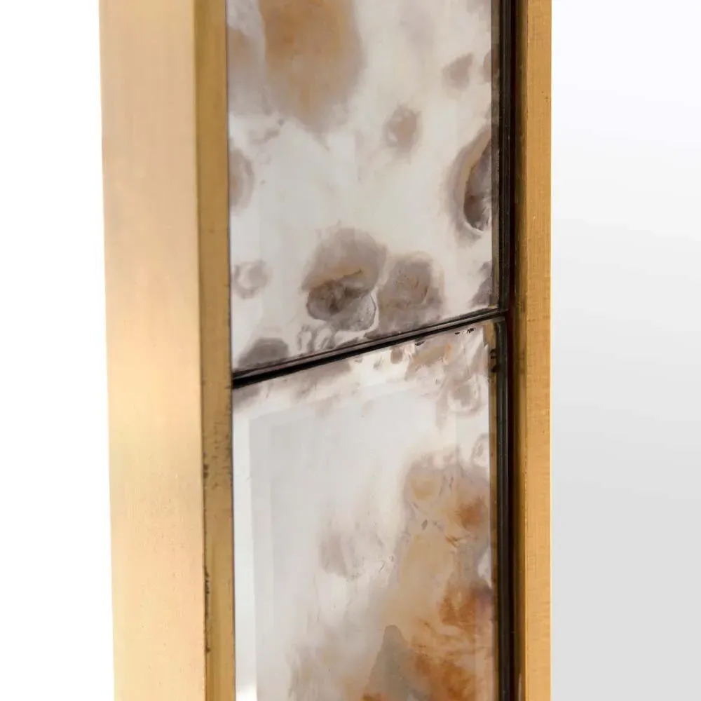 Etienne Small Wall Mirror - Clear, Brass