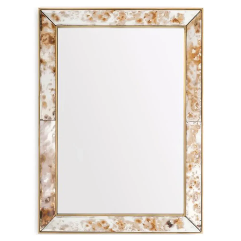 Etienne Small Wall Mirror - Clear, Brass image