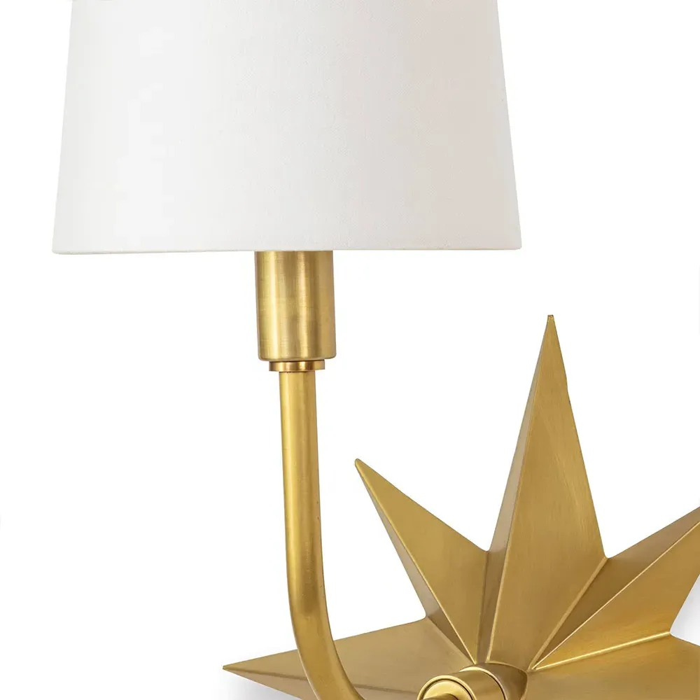 Etoile Steel Backplate Sconce - Gold