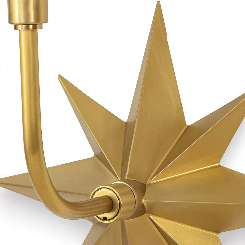 Etoile Steel Backplate Sconce - Gold