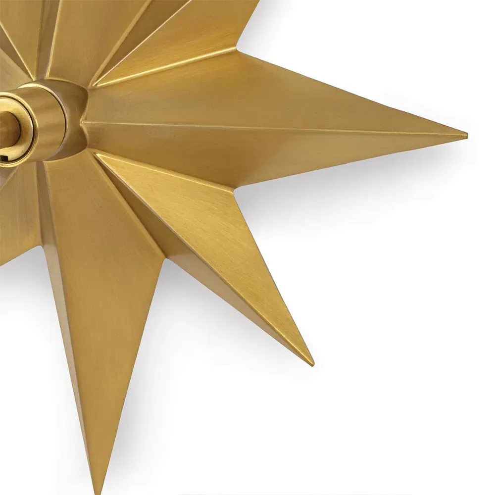 Etoile Steel Backplate Sconce - Gold