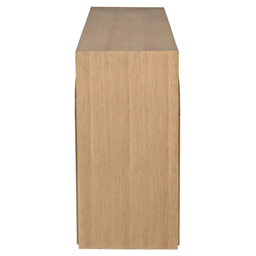 Etta Arched Console Table - Brown, White Oak