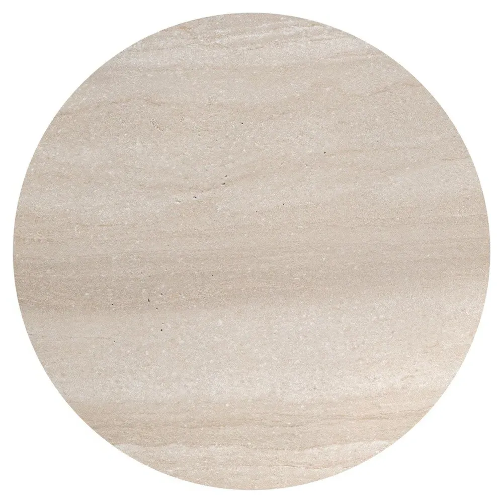 Ettis Square Outdoor End Table - Ivory, Concrete