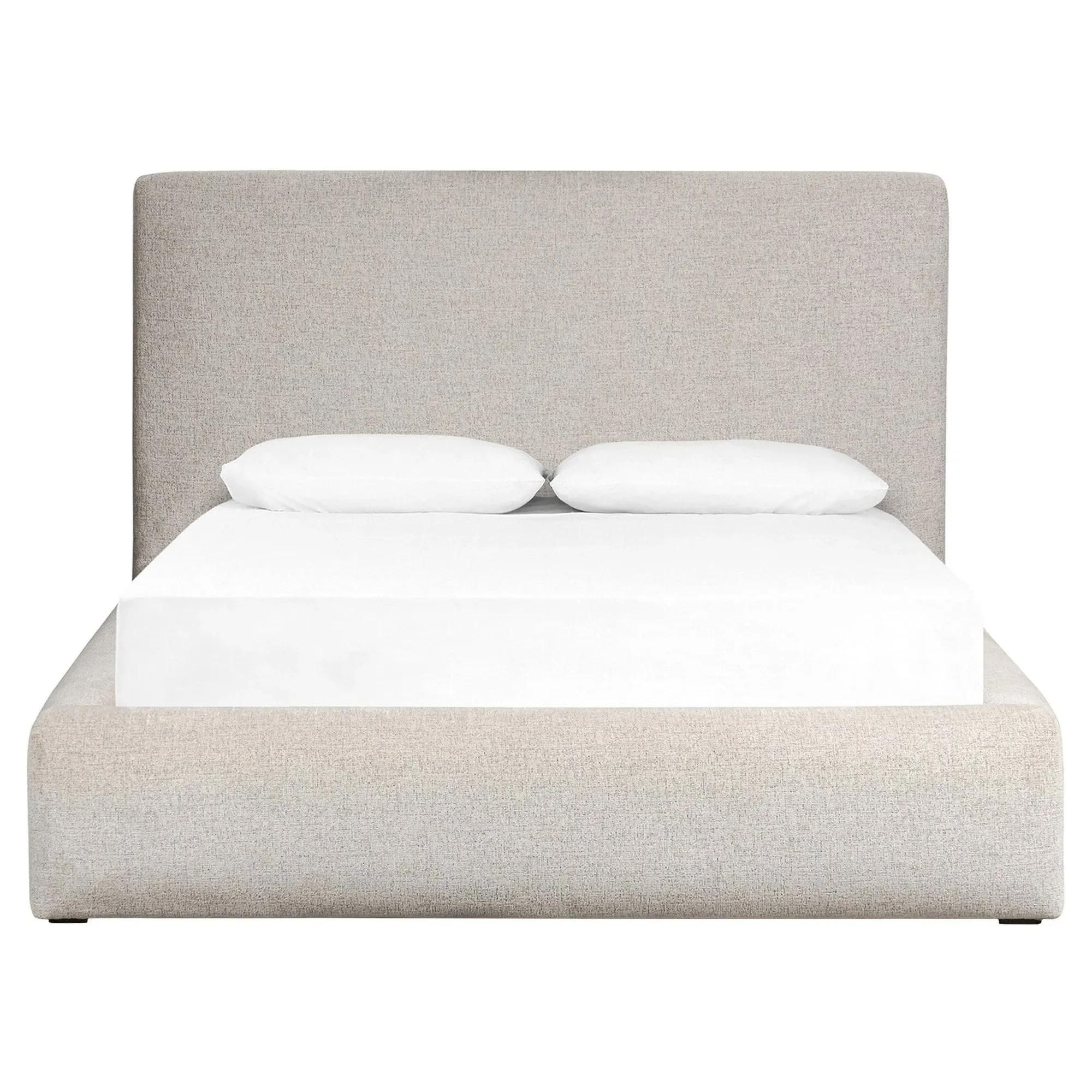 Eugene Queen Size Bed Frame - Beige, Boucle image