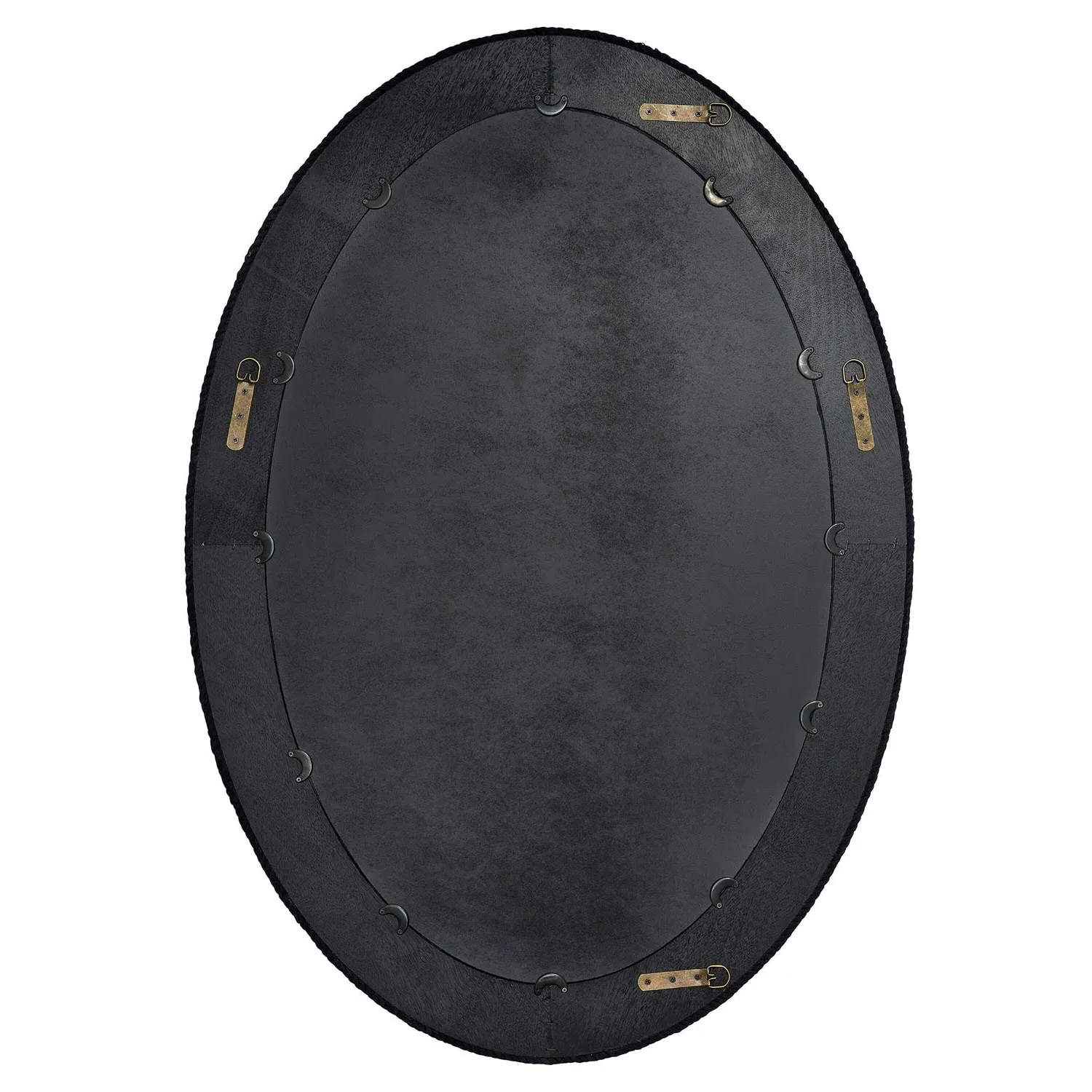 Eula Oval Wall Mirror - Blue, Cotton Rope