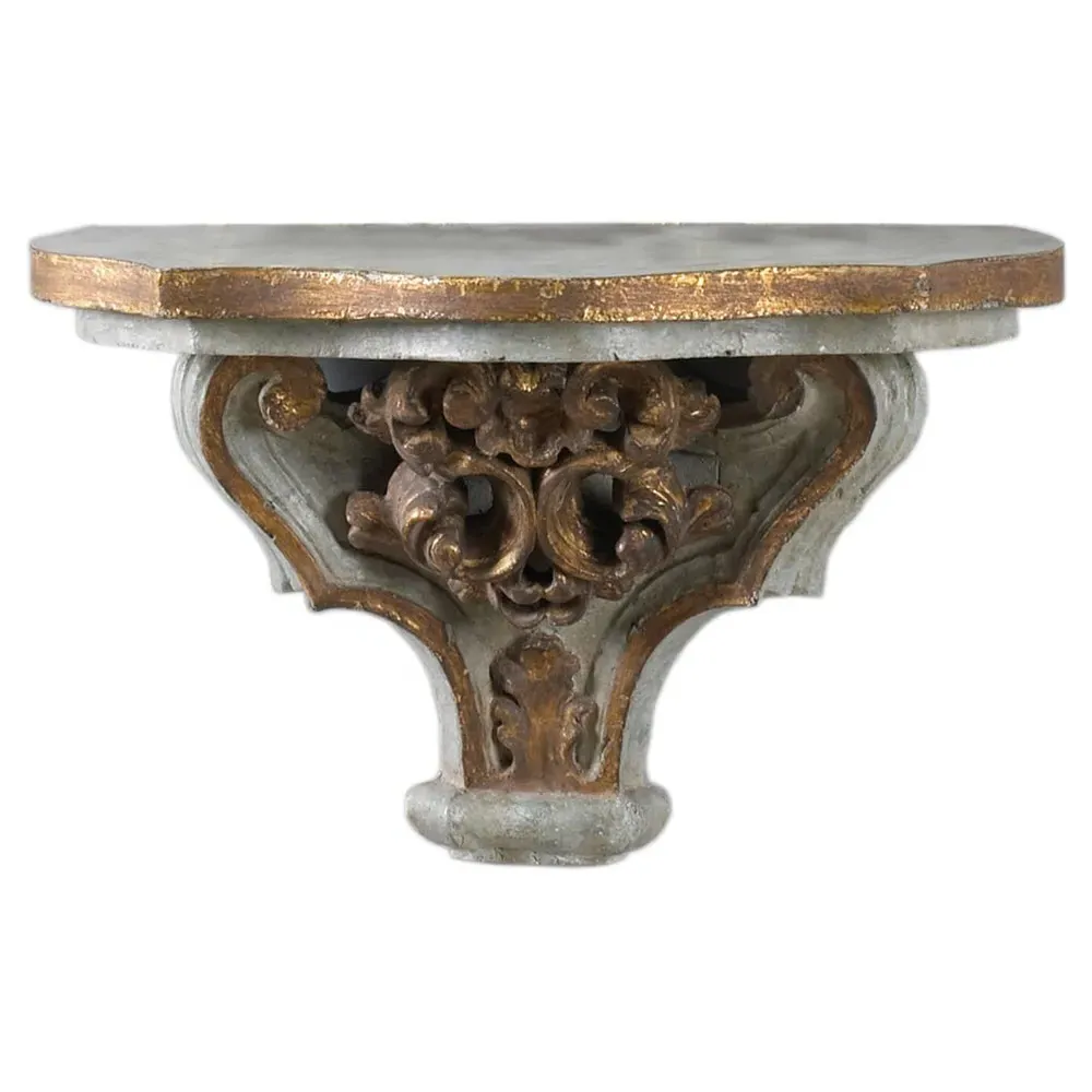 Eulalia Bracket Wall Shelf - Blue, Wood image