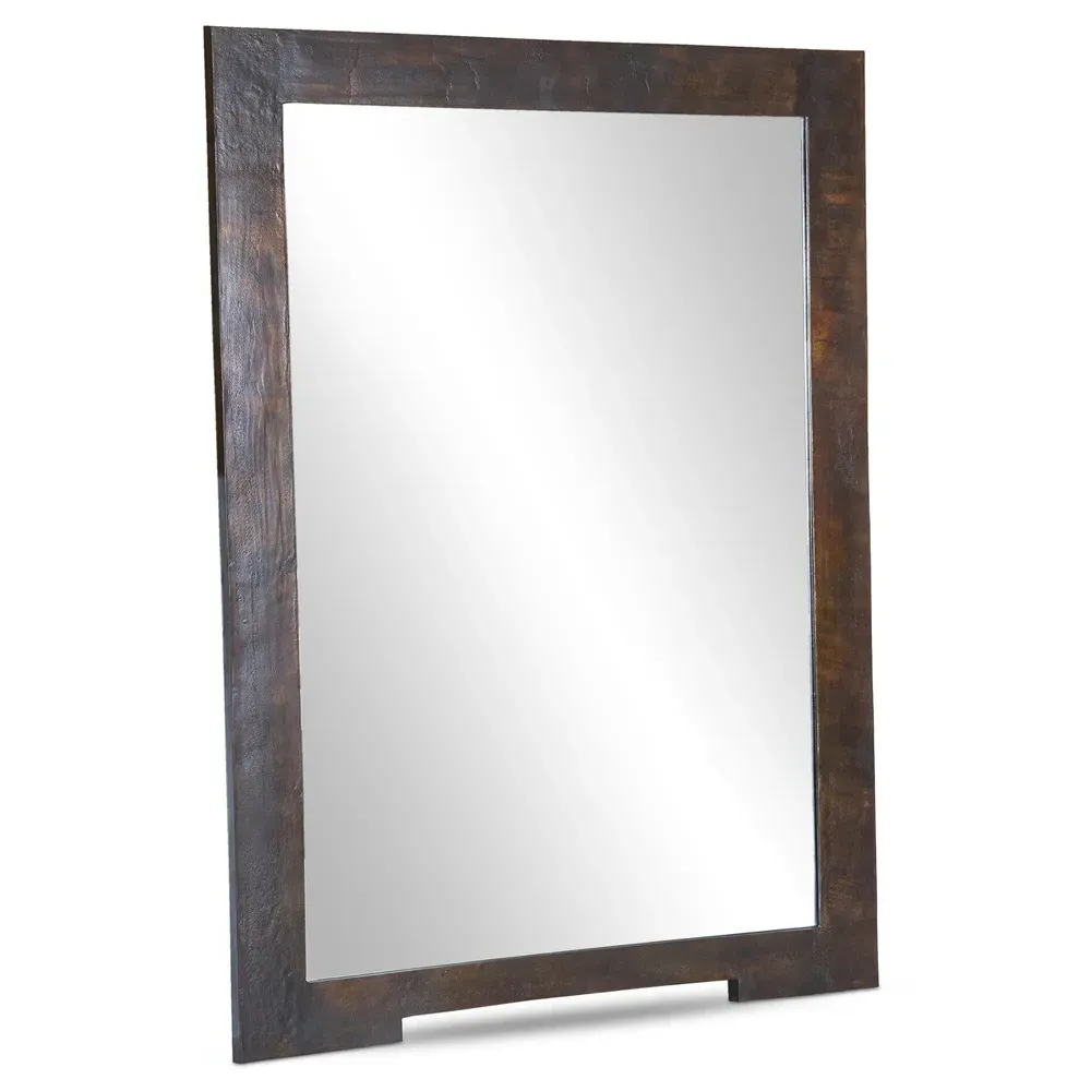 Euna Floor Mirror - Black, Aluminum