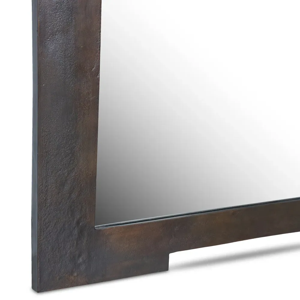 Euna Floor Mirror - Black, Aluminum
