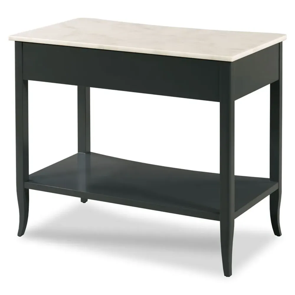 Eve Nightstand with Drawer - Black, Stone
