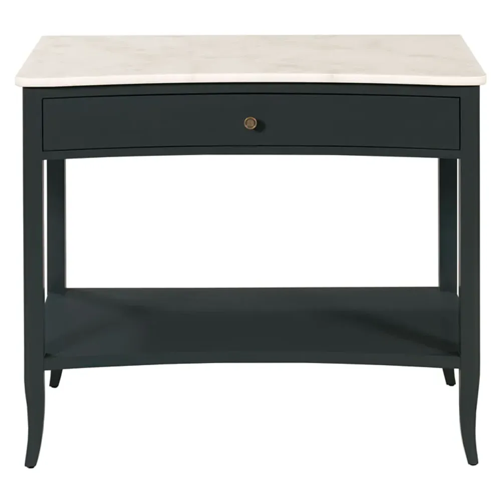 Eve Nightstand with Drawer - Black, Stone