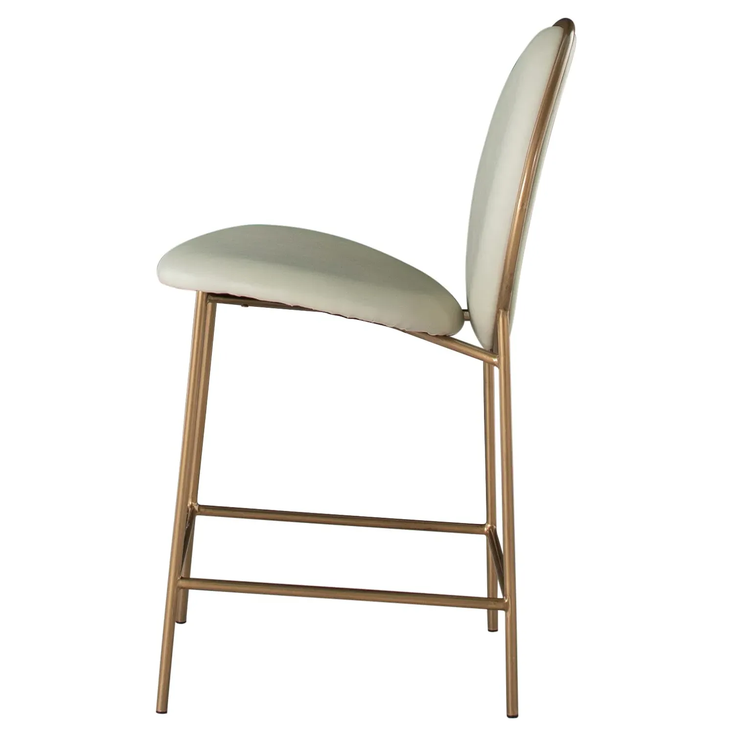 Evelyn Counter Stool - Cream, Faux Leather
