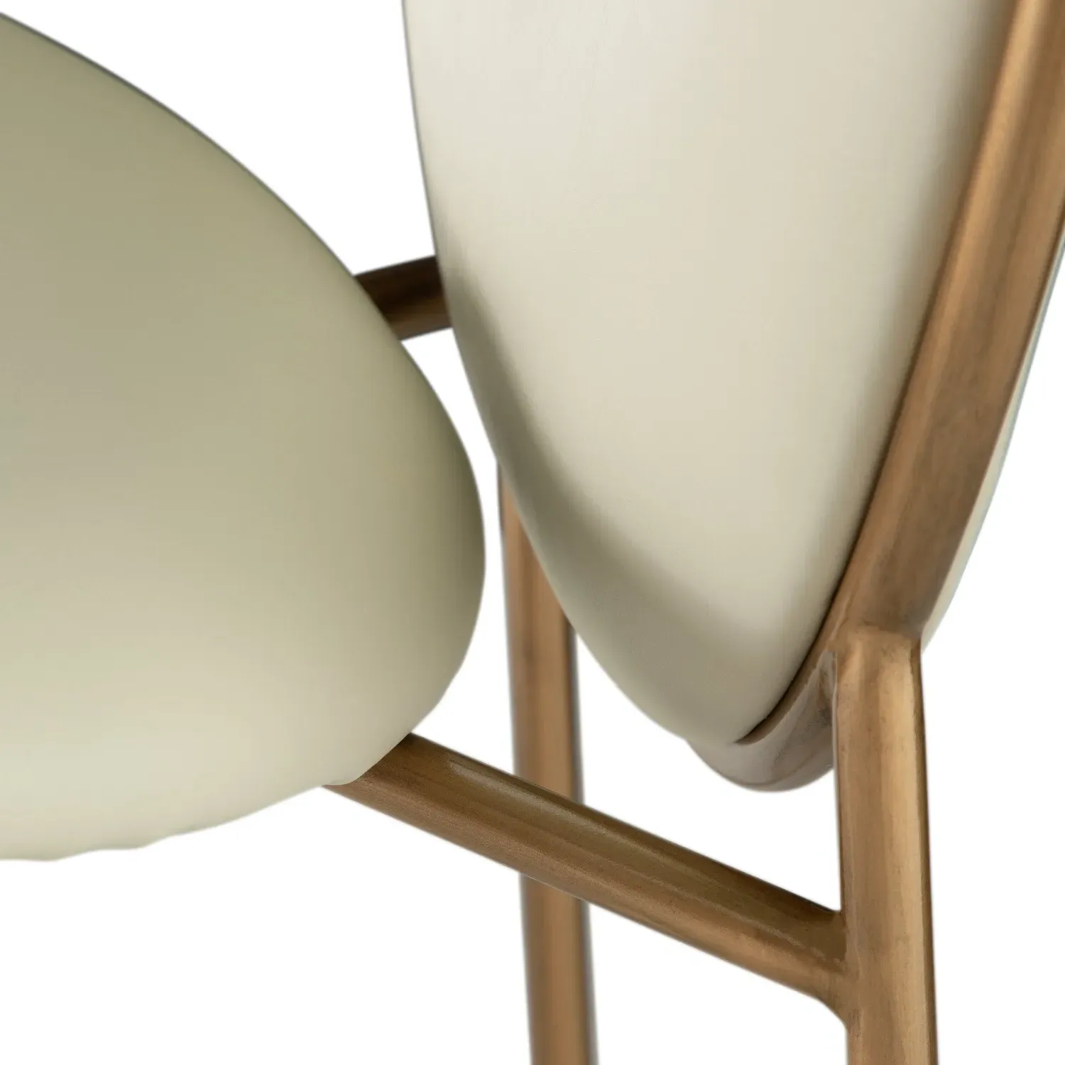 Evelyn Counter Stool - Cream, Faux Leather