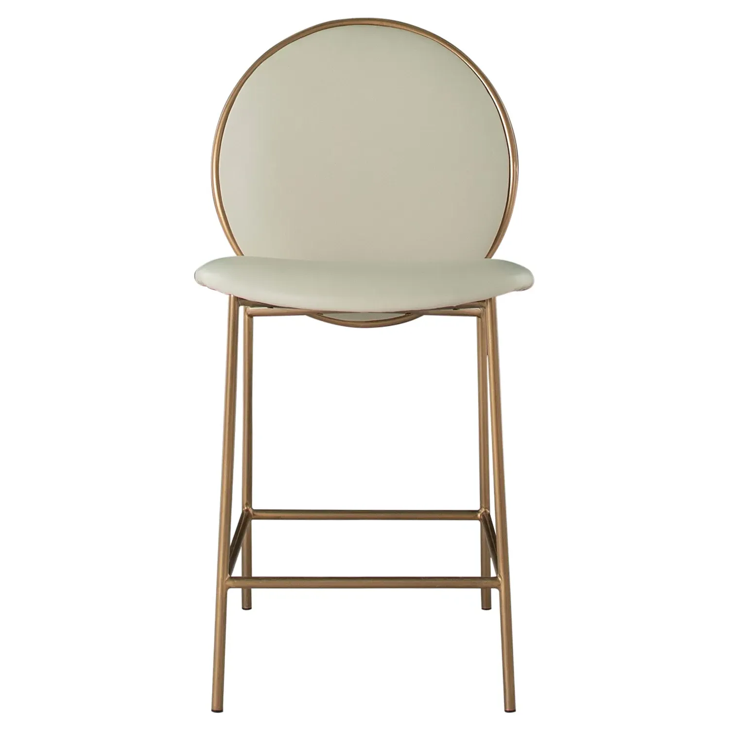 Evelyn Counter Stool - Cream, Faux Leather image