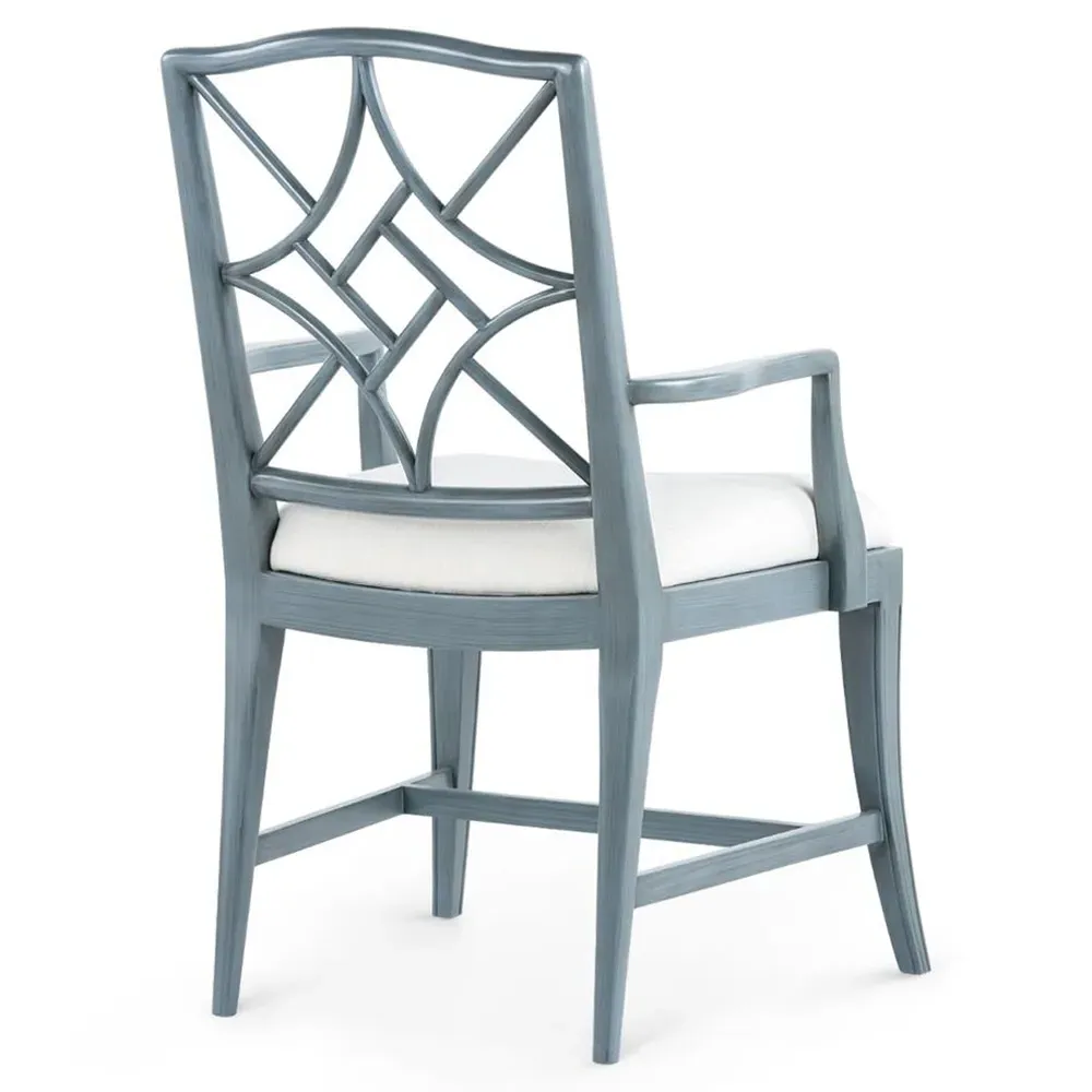 Evelyn Dining Arm Chair - Cream, Linen