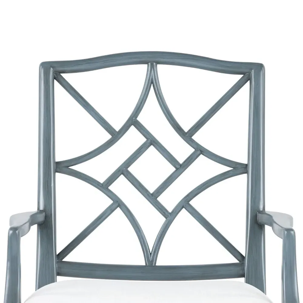 Evelyn Dining Arm Chair - Cream, Linen