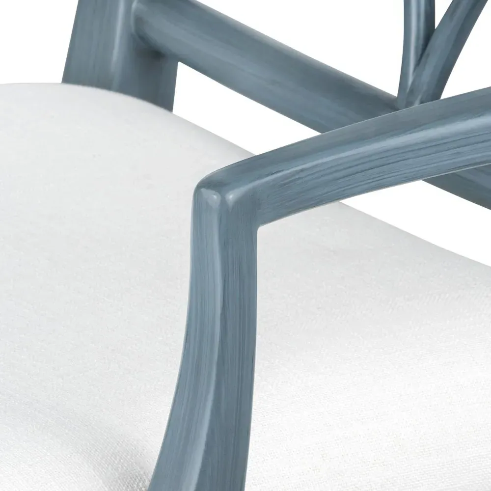 Evelyn Dining Arm Chair - Cream, Linen