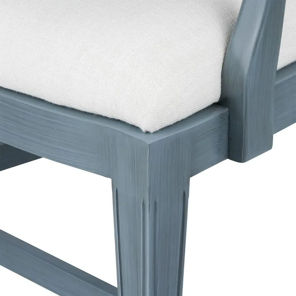 Evelyn Dining Arm Chair - Cream, Linen