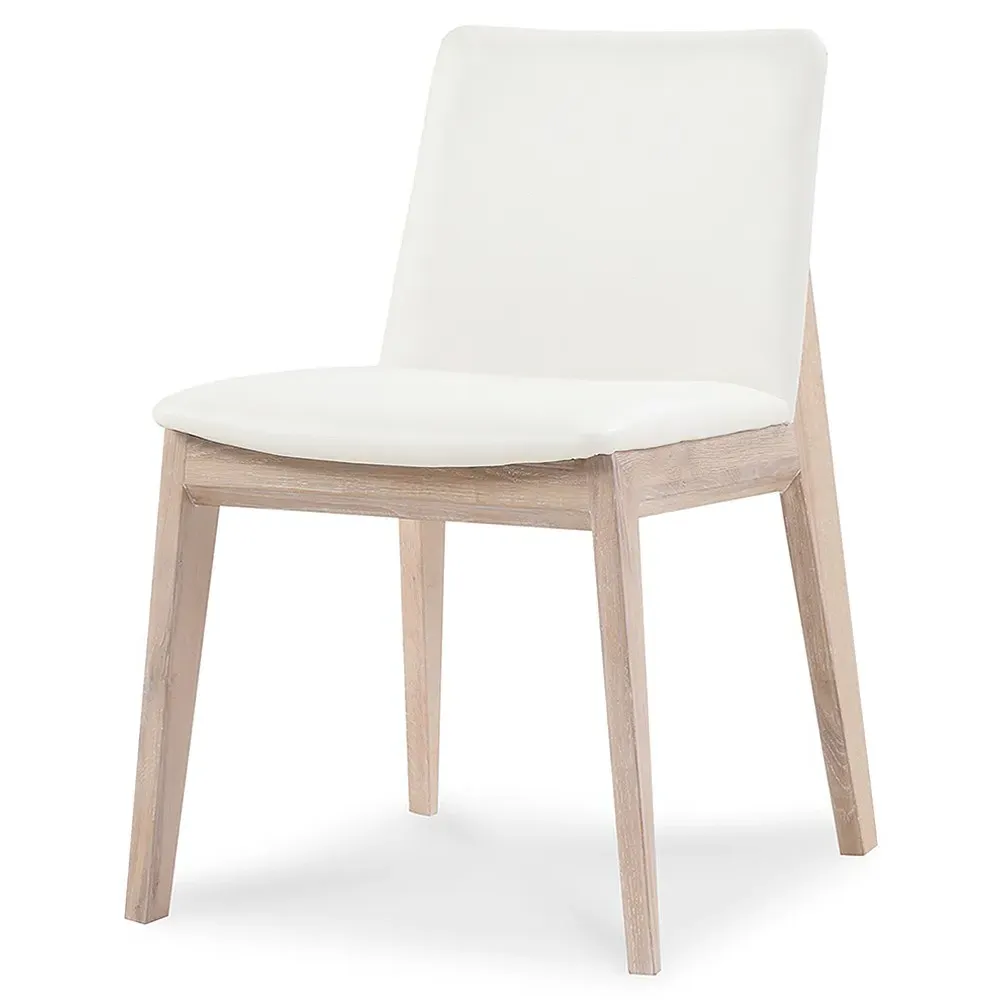 Everlee Dining Chair Set of 2 - White, Oak