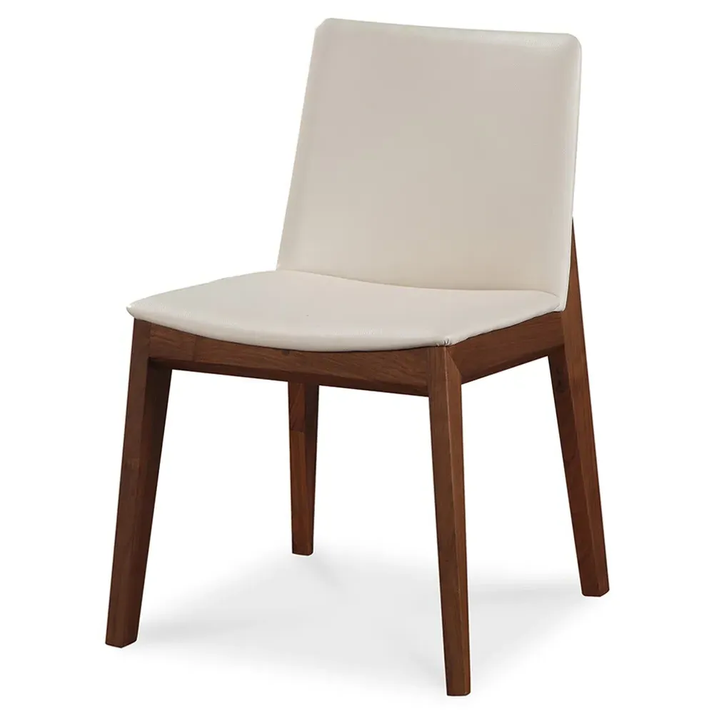 Everlee Dining Chair Set of 2 - White, Walnut