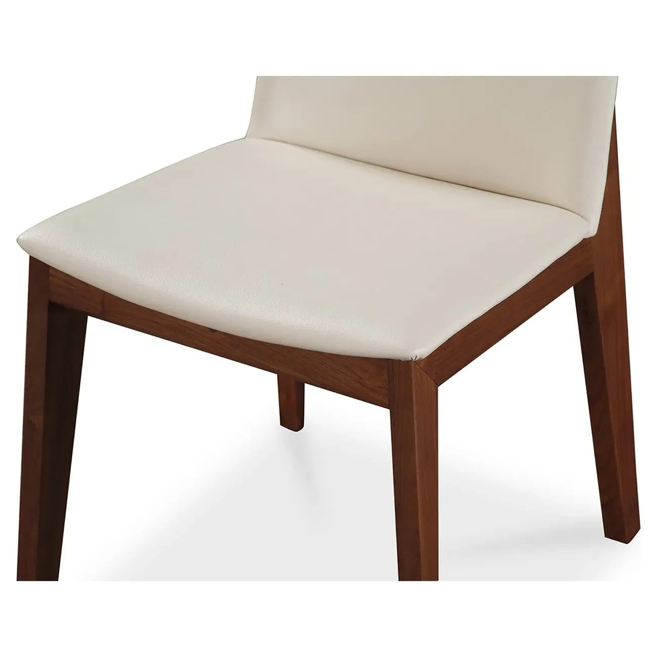 Everlee Dining Chair Set of 2 - White, Walnut