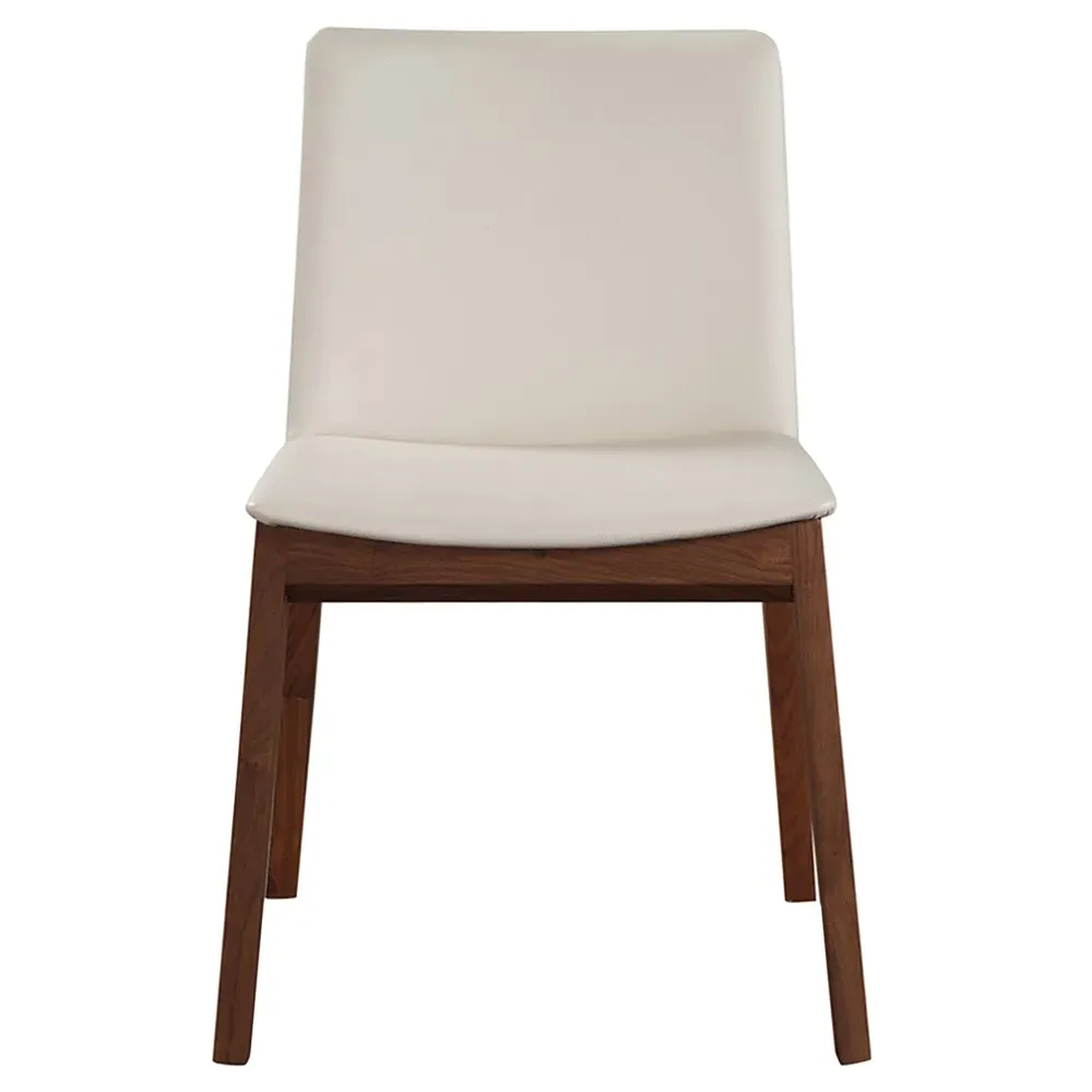 Everlee Dining Chair Set of 2 - White, Walnut