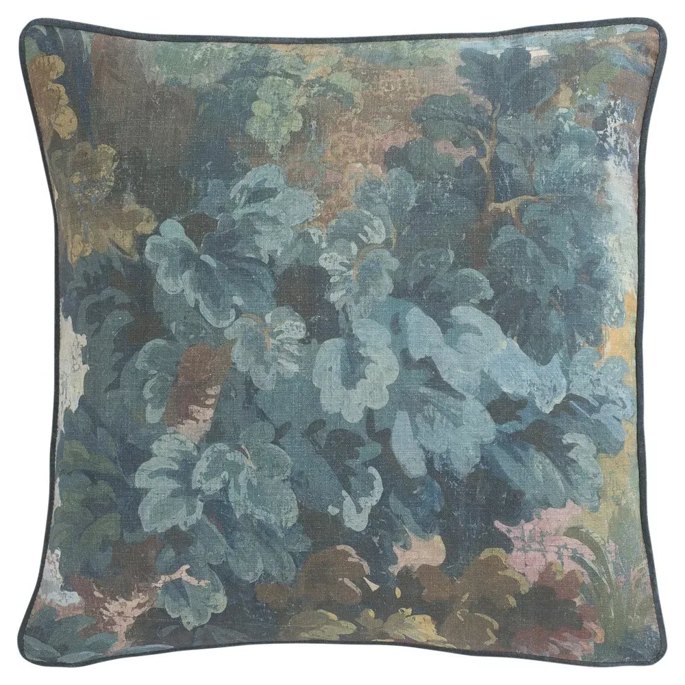 Everlee Secret Garden Throw Pillow - Blue, Cotton image