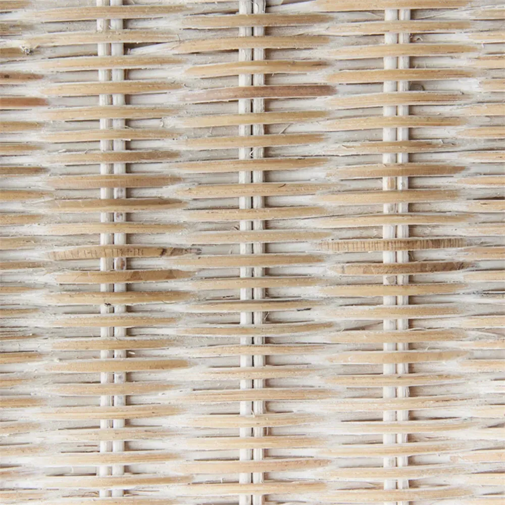 Everly Rattan Plinth Pedestal - Whitewash