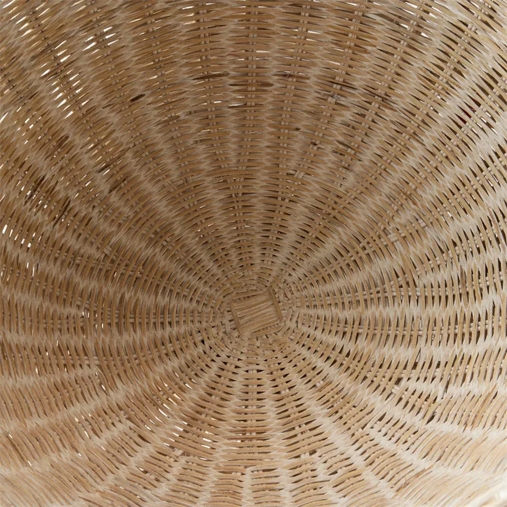 Everly Round Decorative Bowl - Beige, Rattan