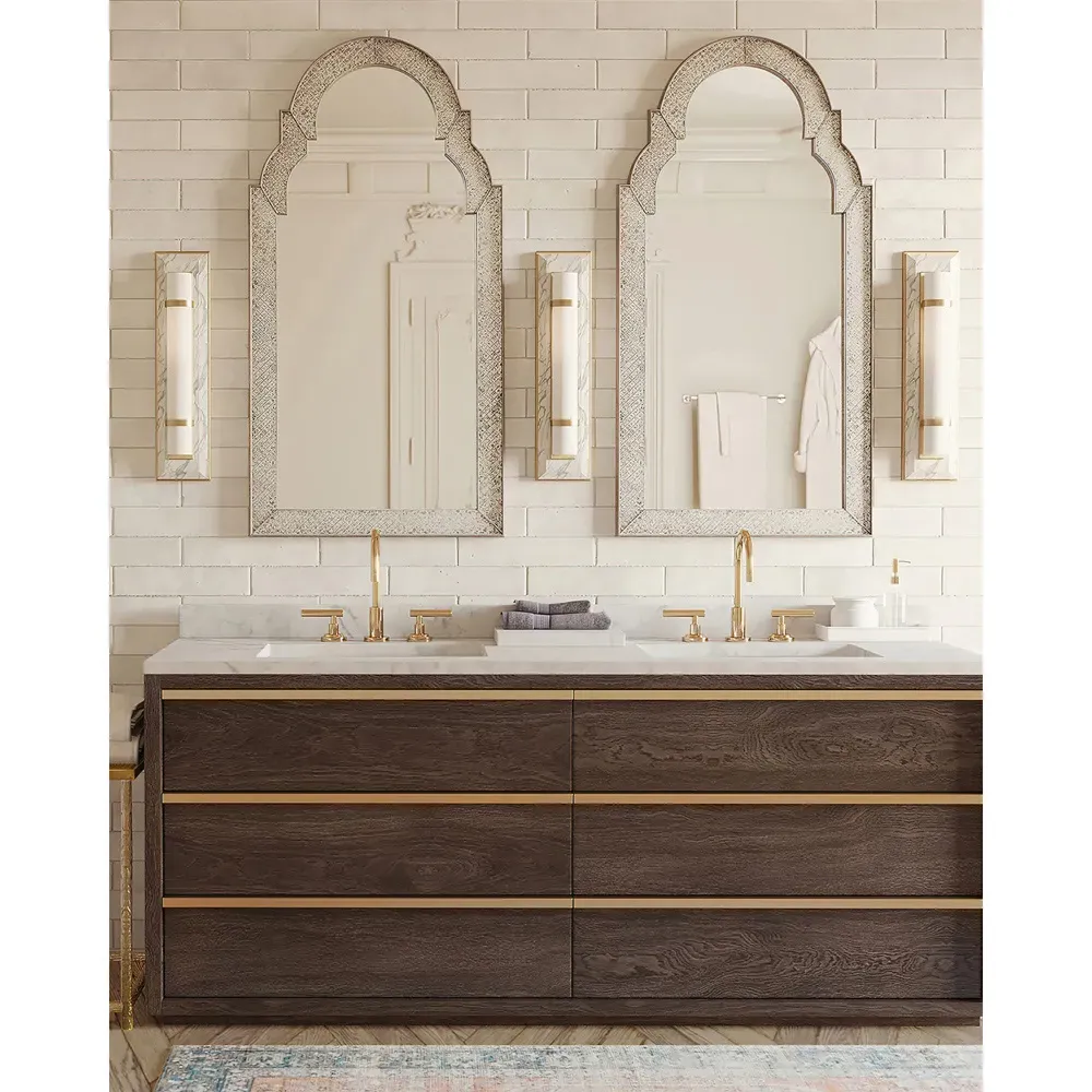 Ezar Mid Century Wall Sconce - Brass, Alabaster