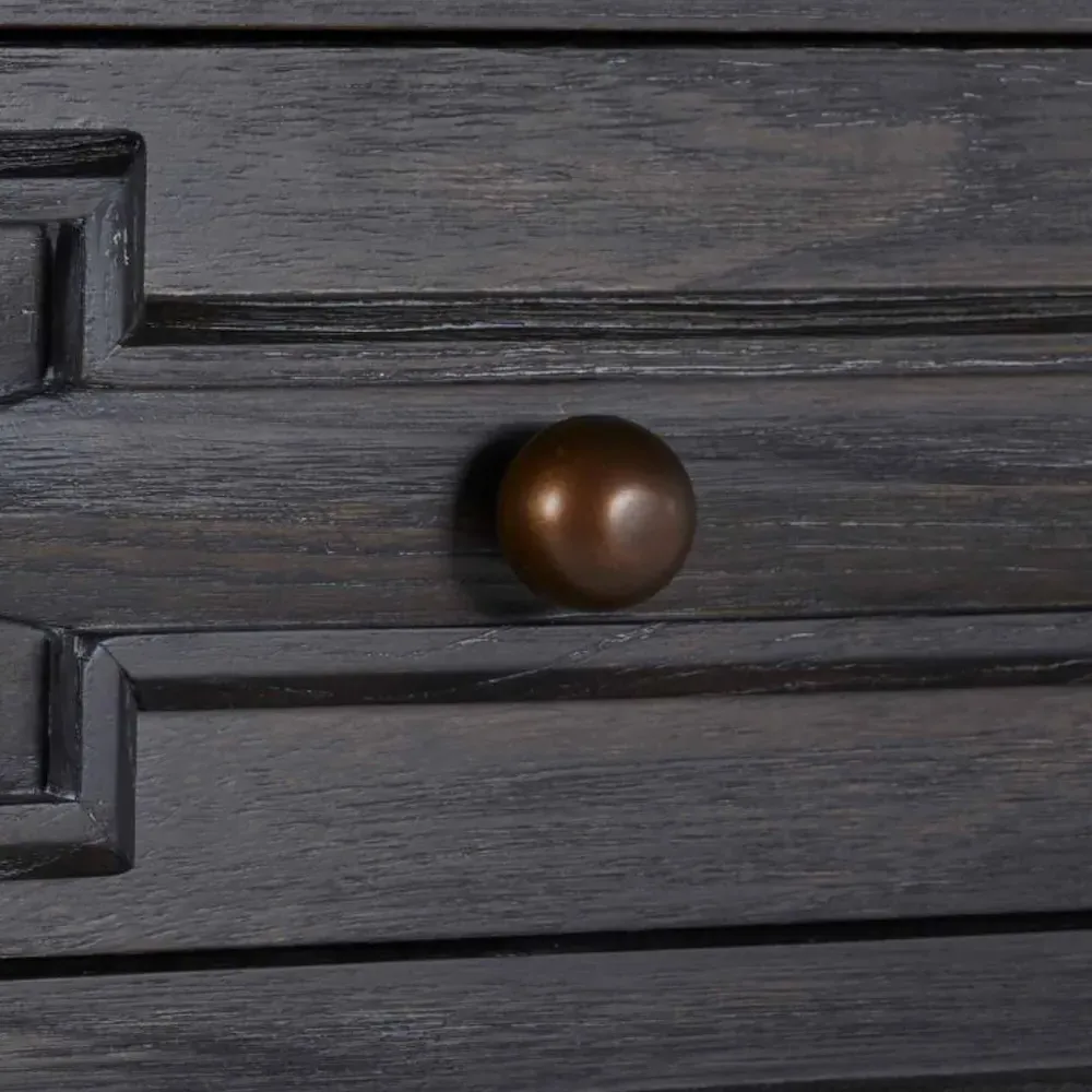 Ezekiel Sideboard - Cerused Black, Wood