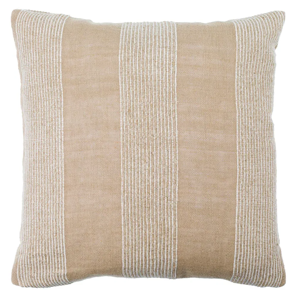 Ezra 18x18 Throw Pillow - Beige, Linen image