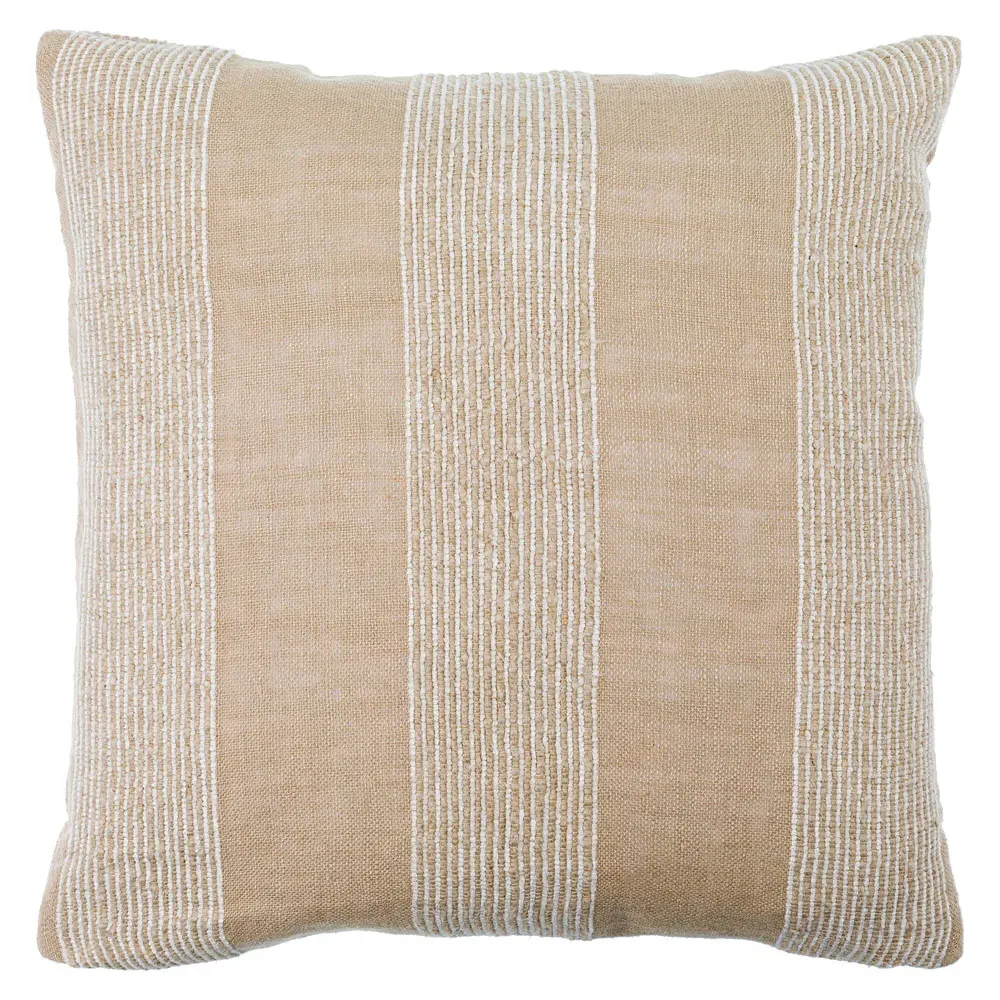 Ezra 20x20 Throw Pillow - Beige, Linen