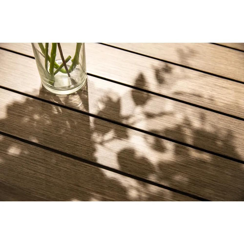 Ezra Extendable Outdoor Dining Table - Driftwood, Aluminum