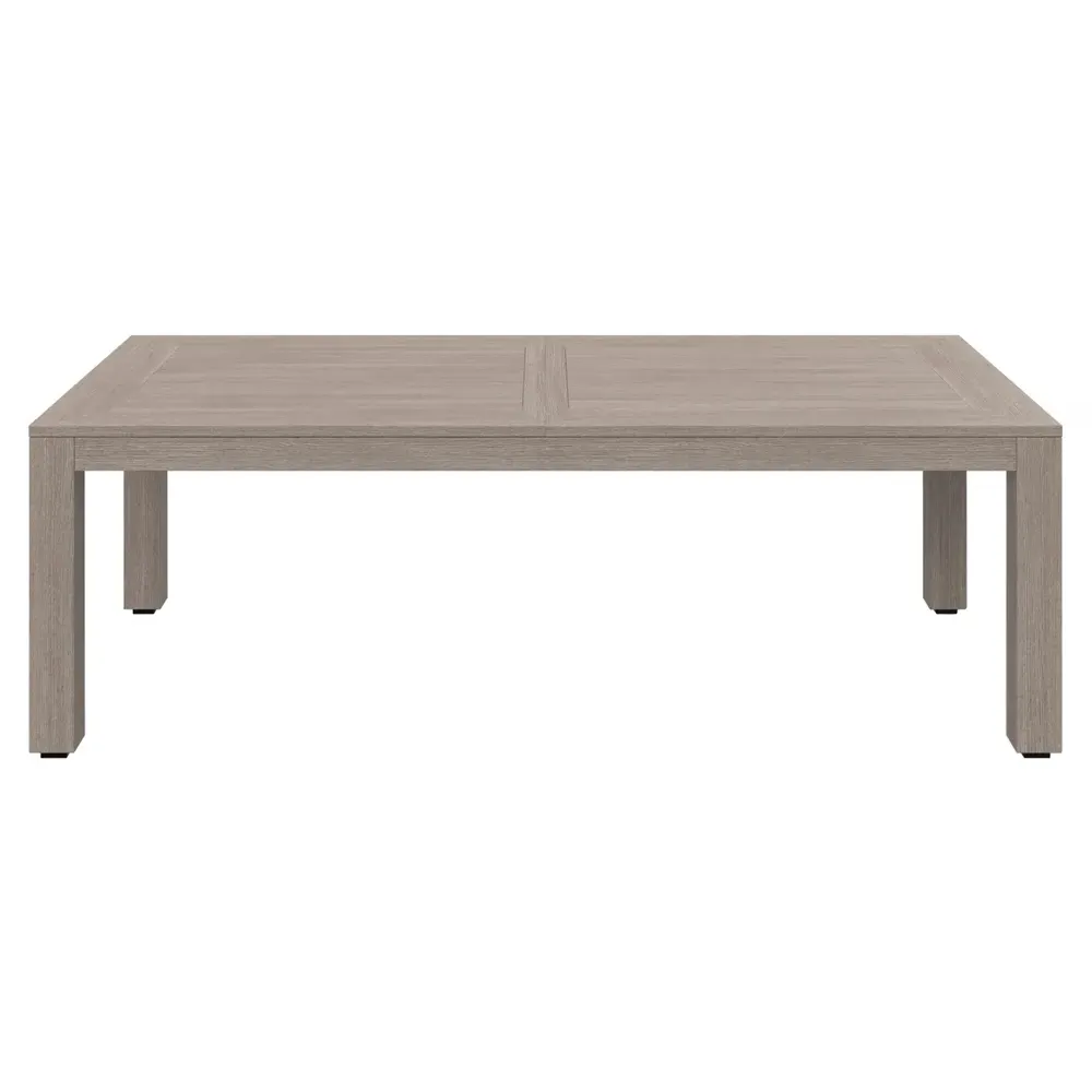 Ezra Extendable Outdoor Dining Table - Driftwood, Aluminum image