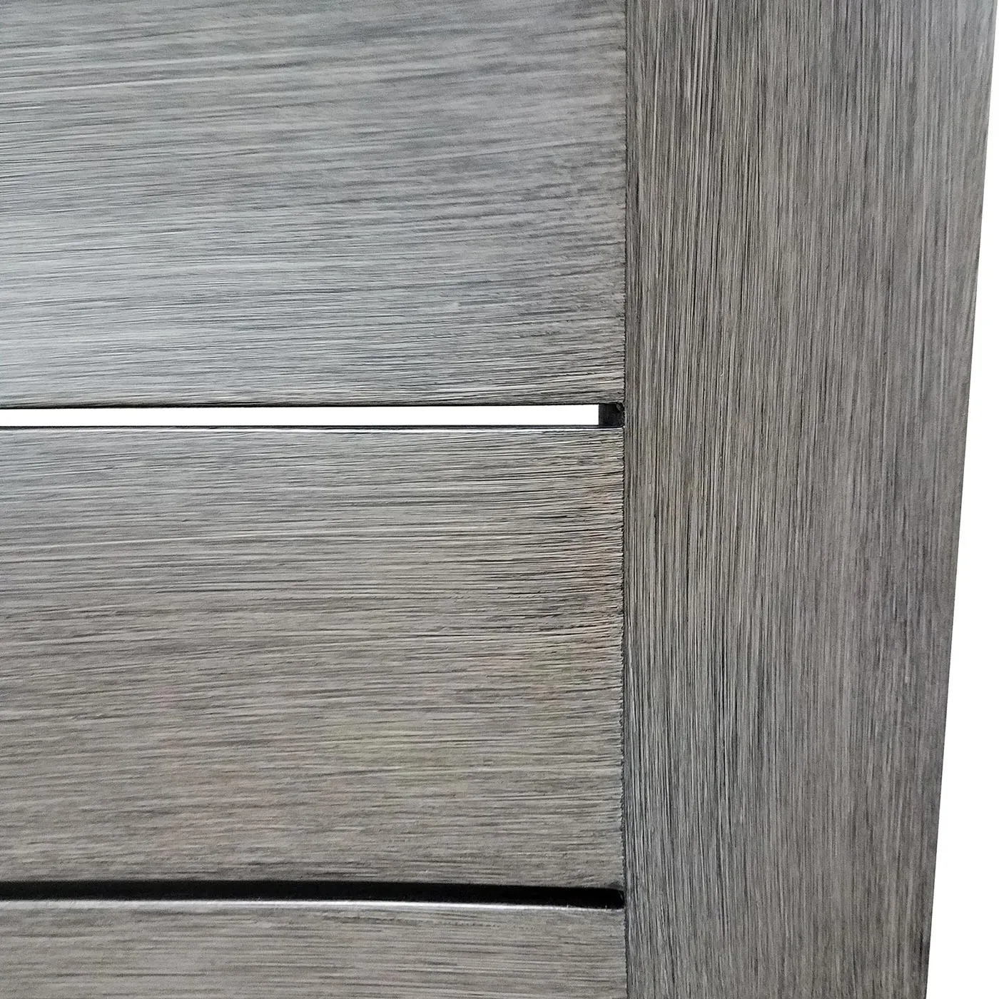 Ezra Rectangular Outdoor Coffee Table - Taupe Grey, Aluminum