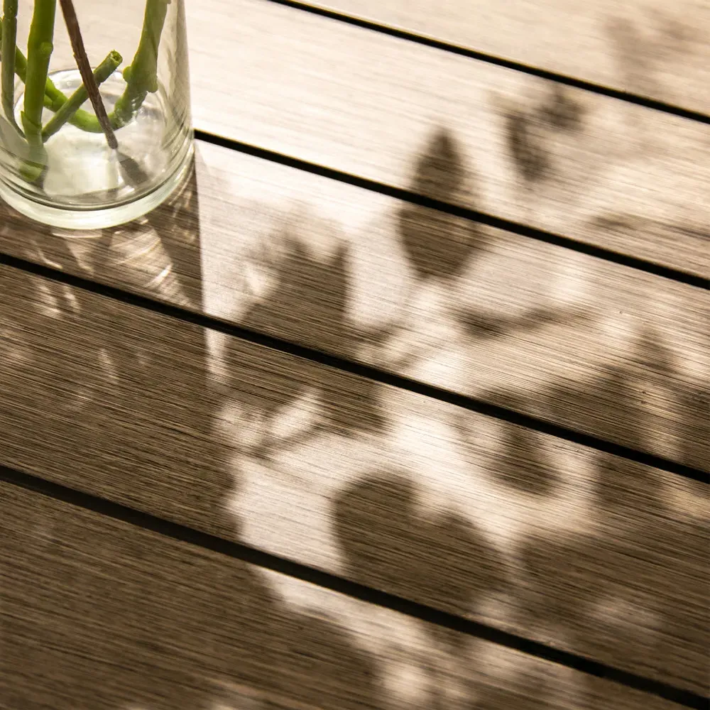 Ezra Rectangular Outdoor Dining Table - Taupe Grey, Aluminum