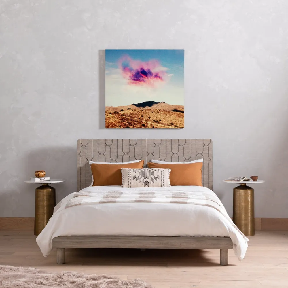 Ezra Round End Table - White, Marble