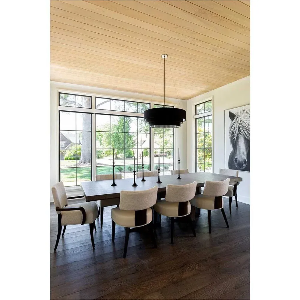 Ezra Side Chair with Brass Accents - Off White